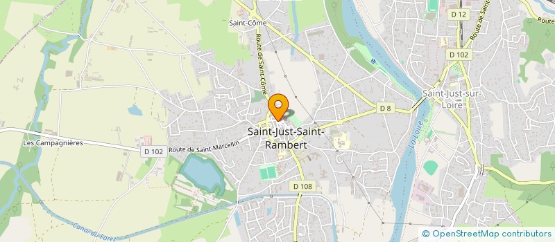 localisation de l'entreprise MONSIEUR MAXIME DECHAUD  SAINT-JUST-SAINT-RAMBERT