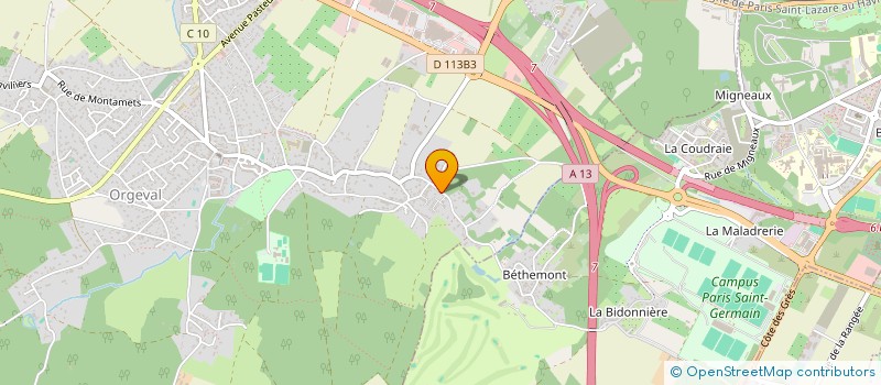 localisation de l'entreprise MONSIEUR MAXIME DECLEVES à ORGEVAL