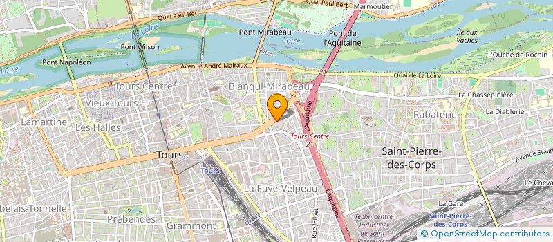 localisation de l'entreprise MONSIEUR MAXIME DECOURS  TOURS