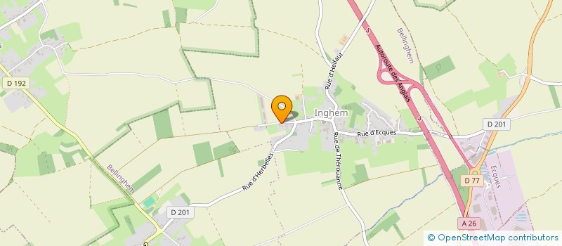 localisation de l'entreprise MONSIEUR MAXIME DEDRIE  BELLINGHEM