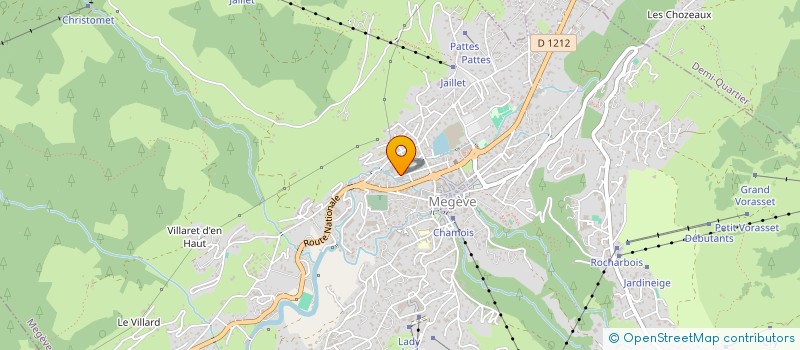 localisation de l'entreprise MONSIEUR MAXIME DELACHAT  MEGEVE