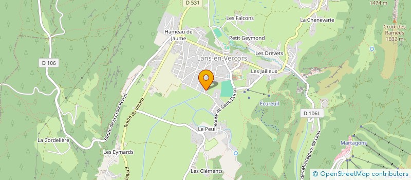 localisation de l'entreprise MONSIEUR MAXIME DELAMARE  LANS-EN-VERCORS