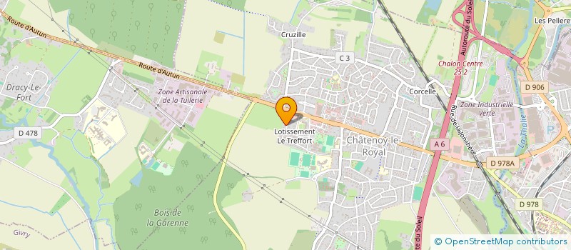 localisation de l'entreprise MONSIEUR MAXIME DELAROSE  CHATENOY-LE-ROYAL