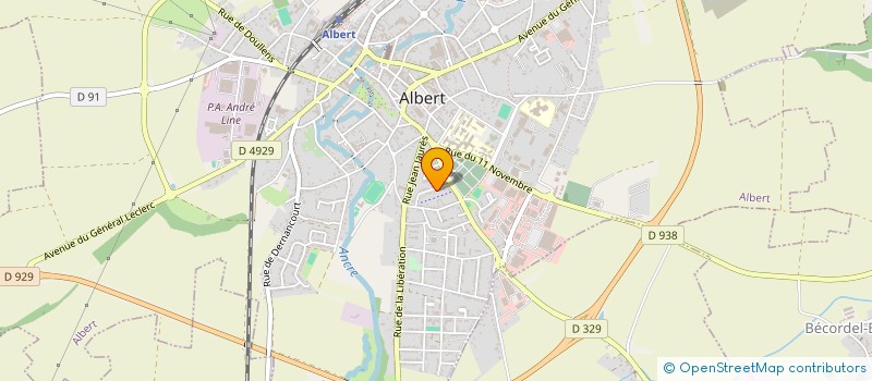 localisation de l'entreprise MONSIEUR MAXIME DELATTRE  ALBERT