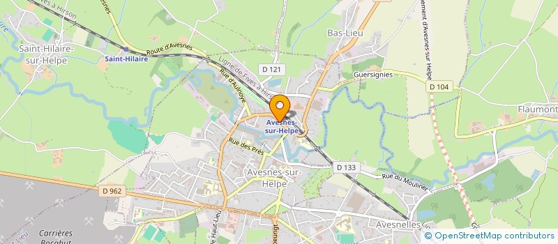 localisation de l'entreprise MONSIEUR MAXIME DELBART  AVESNES-SUR-HELPE