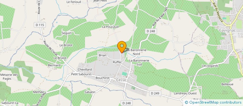 localisation de l'entreprise MONSIEUR MAXIME DELHOMME  CEZAC