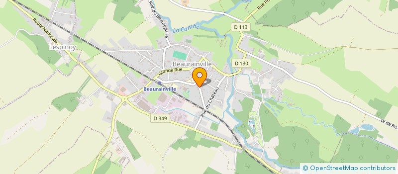 localisation de l'entreprise MONSIEUR MAXIME DELIGNY  BEAURAINVILLE