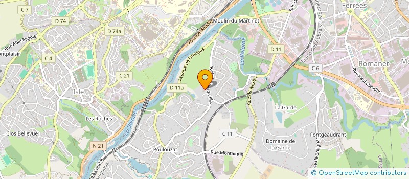 localisation de l'entreprise MONSIEUR MAXIME DELMONT à CONDAT-SUR-VIENNE