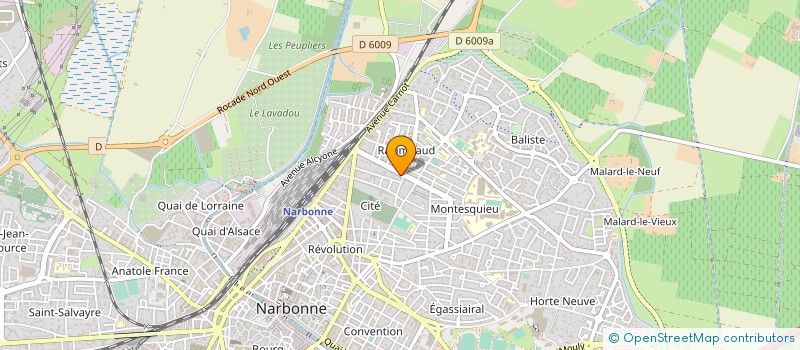 localisation de l'entreprise MONSIEUR MAXIME DELVERT  NARBONNE