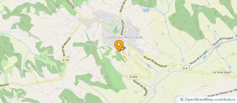 localisation de l'entreprise MONSIEUR MAXIME DENEGRE  CASTELNAU-MONTRATIER