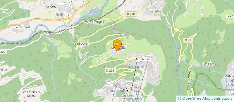 localisation de l'entreprise MONSIEUR MAXIME DENIS à LA PLAGNE TARENTAISE