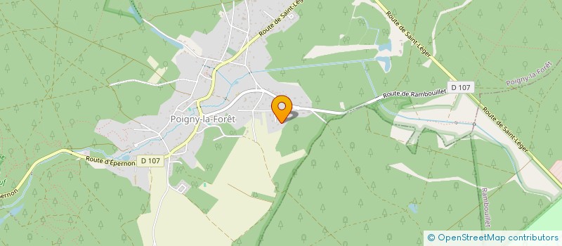 localisation de l'entreprise MONSIEUR MAXIME DEROUX  POIGNY-LA-FORET