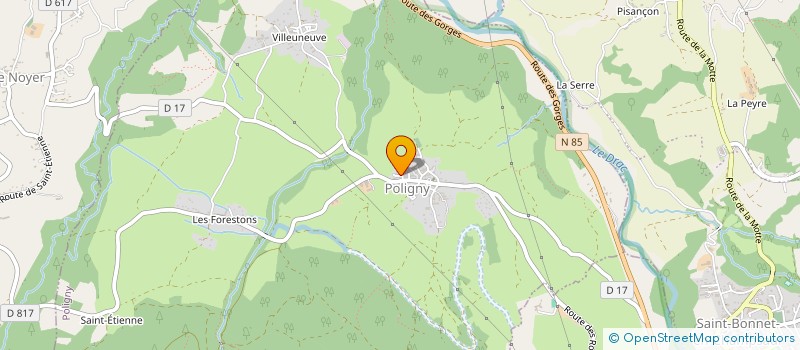 localisation de l'entreprise MONSIEUR MAXIME DEROUX-DAUPHIN  POLIGNY