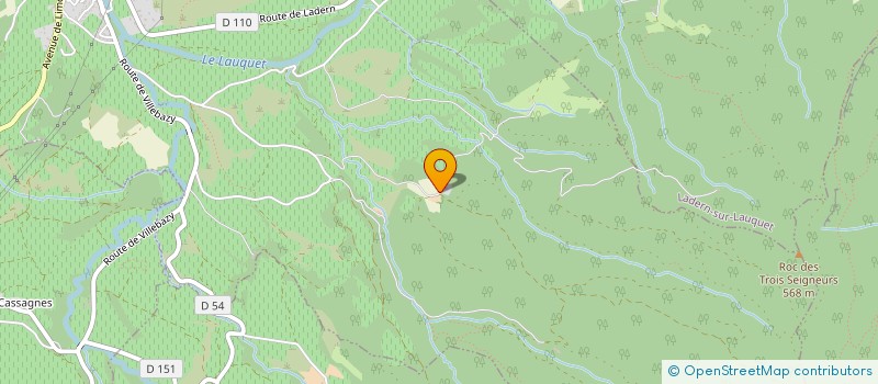 localisation de l'entreprise MONSIEUR MAXIME DERROS  SAINT-HILAIRE