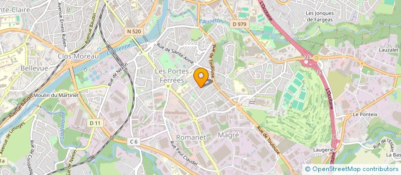 localisation de l'entreprise MONSIEUR MAXIME DESCAMPS à LIMOGES