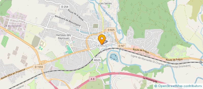 localisation de l'entreprise MONSIEUR MAXIME DESCOTES à LE MUY
