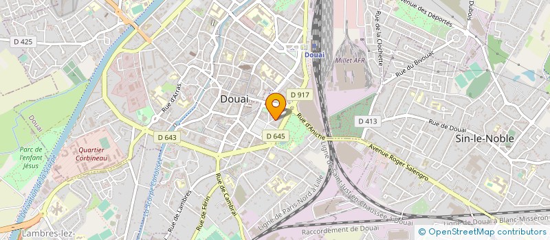 localisation de l'entreprise MONSIEUR MAXIME DESOR à DOUAI