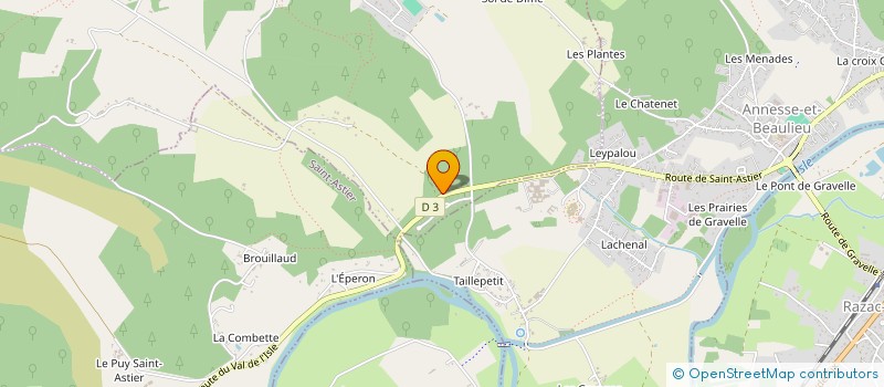 localisation de l'entreprise MONSIEUR MAXIME DESPLAT  LEGUILLAC-DE-L'AUCHE