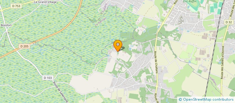 localisation de l'entreprise MONSIEUR MAXIME DESROZIERS  SOULLANS