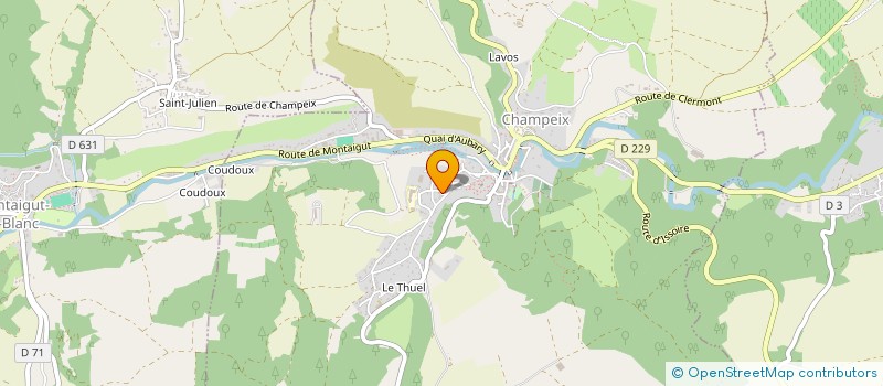 localisation de l'entreprise MONSIEUR MAXIME DESSERRE  CHAMPEIX