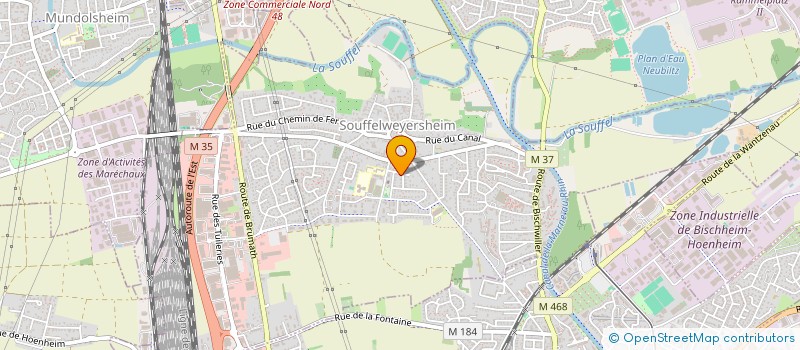 localisation de l'entreprise MONSIEUR MAXIME DIDAOUI  SOUFFELWEYERSHEIM