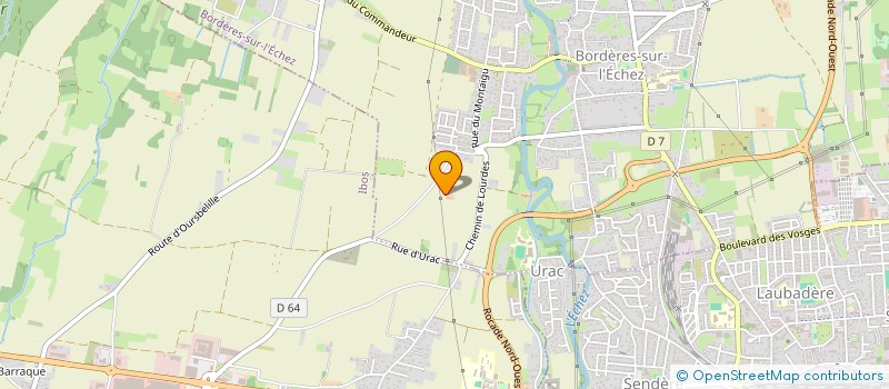 localisation de l'entreprise MONSIEUR MAXIME DIMNA  BORDERES SUR-L ECHEZ