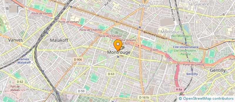 localisation de l'entreprise MONSIEUR MAXIME DISTRIQUIN  MONTROUGE