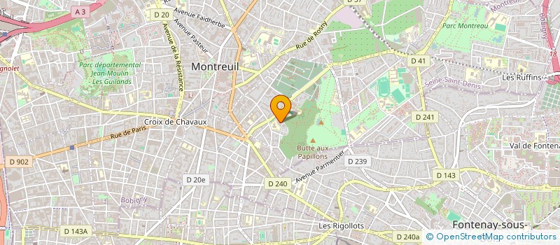 localisation de l'entreprise MONSIEUR MAXIME DONGO à MONTREUIL