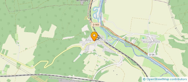 localisation de l'entreprise MONSIEUR MAXIME DOR  AISY-SUR-ARMANCON