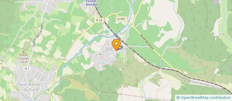 localisation de l'entreprise MONSIEUR MAXIME DOSIERE  GAJAN