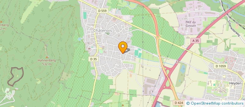 localisation de l'entreprise MONSIEUR MAXIME DOSSEH  CHATENOIS