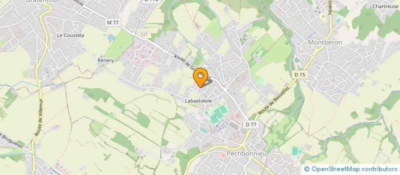 localisation de l'entreprise MONSIEUR MAXIME DOUARD  PECHBONNIEU