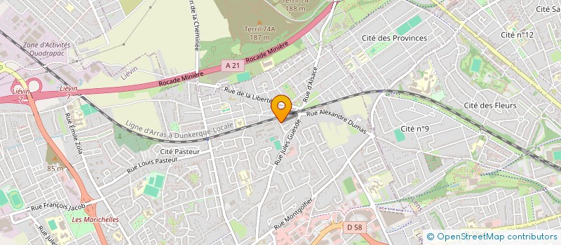 localisation de l'entreprise MONSIEUR MAXIME DOUHET  LIEVIN