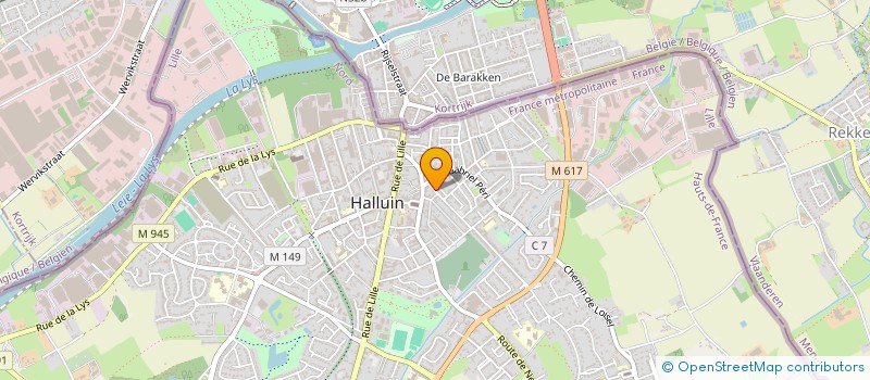 localisation de l'entreprise MONSIEUR MAXIME DRUELLE  HALLUIN