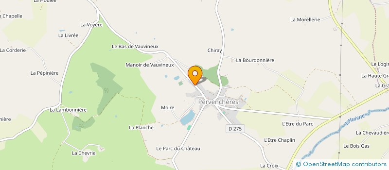 localisation de l'entreprise MONSIEUR MAXIME DUFAY à PERVENCHERES