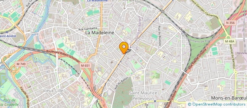 localisation de l'entreprise MONSIEUR MAXIME DUFOUR à LA MADELEINE