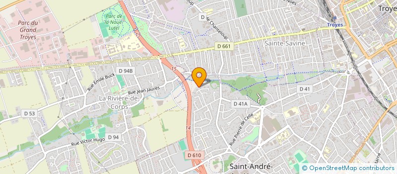 localisation de l'entreprise MONSIEUR MAXIME DUFRESNE  SAINT-ANDRE-LES-VERGERS