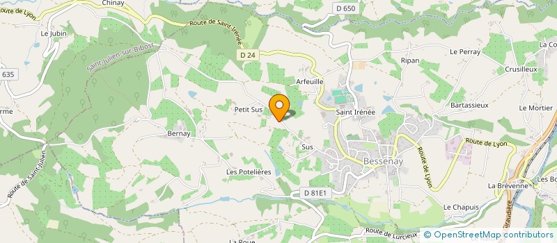 localisation de l'entreprise MONSIEUR MAXIME DUMAS  BESSENAY