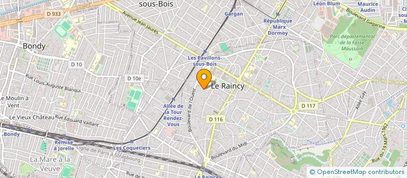 localisation de l'entreprise MONSIEUR MAXIME DUPLANT  LE RAINCY