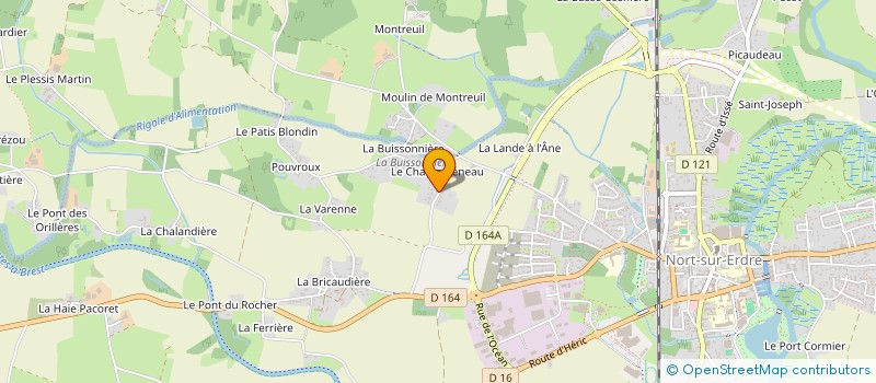 localisation de l'entreprise MONSIEUR MAXIME DUPONT  NORT-SUR-ERDRE
