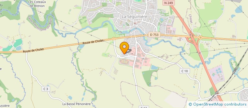 localisation de l'entreprise MONSIEUR MAXIME DURAND  LA SEGUINIERE