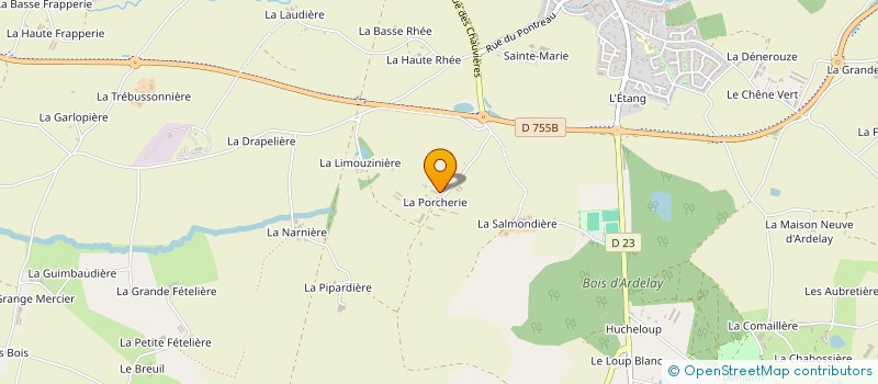 localisation de l'entreprise MONSIEUR MAXIME DURET  LES HERBIERS