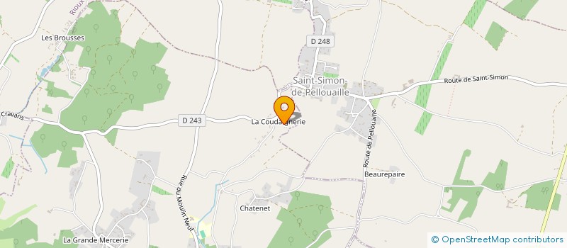 localisation de l'entreprise MONSIEUR MAXIME DURET  CRAVANS