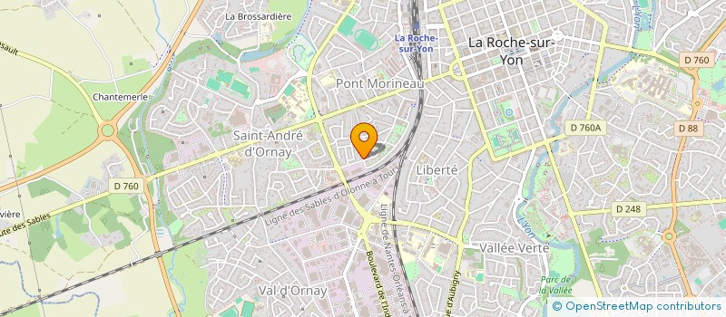 localisation de l'entreprise MONSIEUR MAXIME DURET  LA ROCHE-SUR-YON