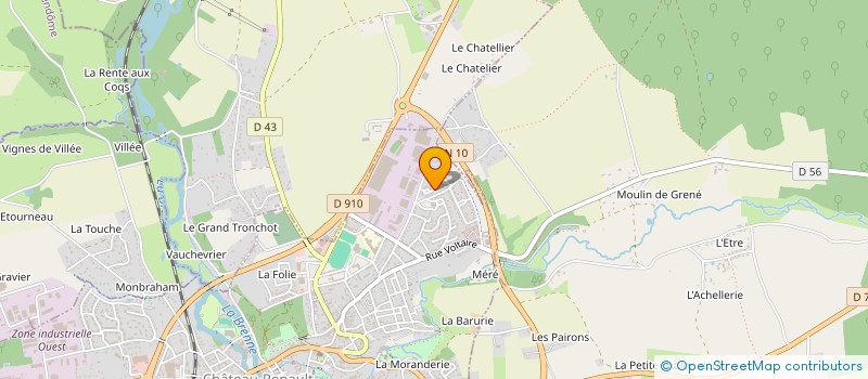 localisation de l'entreprise MONSIEUR MAXIME DUTRAY à CHATEAU-RENAULT