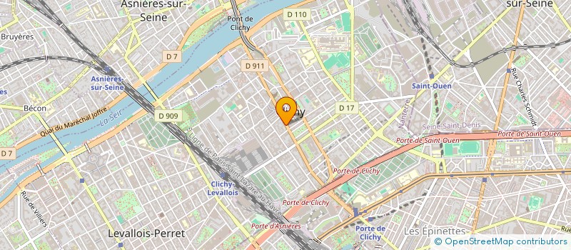 localisation de l'entreprise MONSIEUR MAXIME EL-BAZ BOUHESSIRA à CLICHY