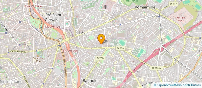 localisation de l'entreprise MONSIEUR MAXIME ELBLING à BAGNOLET