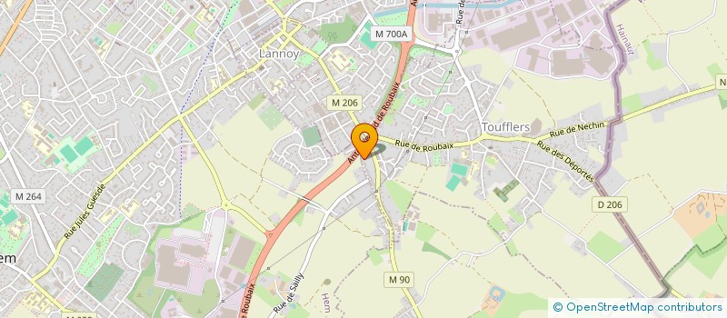 localisation de l'entreprise MONSIEUR MAXIME ELEONORE  TOUFFLERS