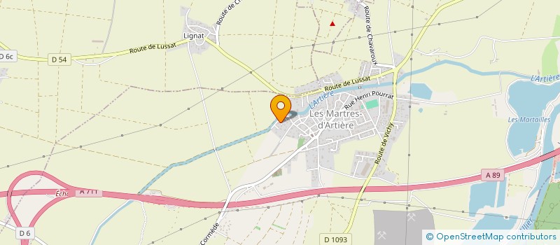 localisation de l'entreprise MONSIEUR MAXIME ESCOURBIAC  LES MARTRES-D'ARTIERE