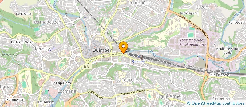 localisation de l'entreprise MONSIEUR MAXIME ETUIN à QUIMPER